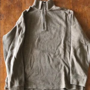 Polo Half zip (leather zipper).  Light brown